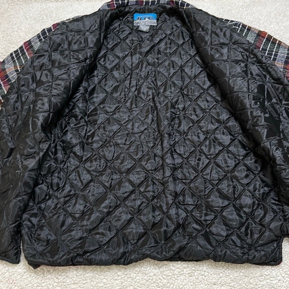BTC Bay Trading Company Quilted Plaid Flannel Jacket Men’s Size XL - Picture 4 of 6